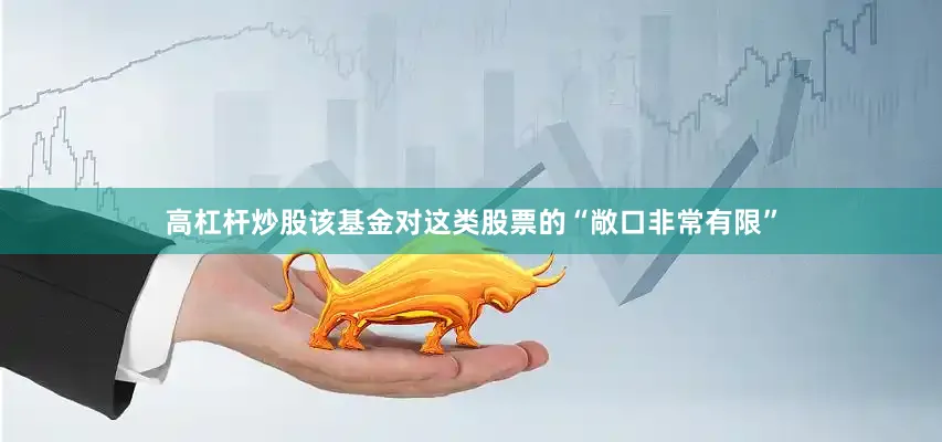 高杠杆炒股该基金对这类股票的“敞口非常有限”